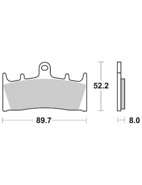 Pastiglie freno anteriore SBS 686hs Kawasaki ninja/vulcan/zrx, Suzuki GSx/f/tl - 2 Pastiglie freno anteriore SBS 686hs Kawasaki ninja/vulcan/zrx, Suzuki GSx/f/tl - 2