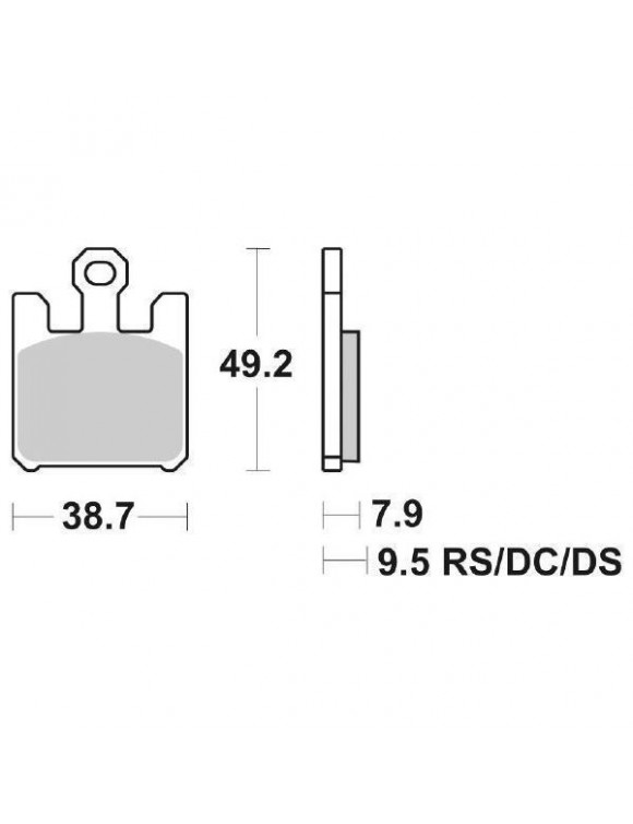 Set 4 Pads frein avant SBS 788RS GSX 1000R,Kawasaki Vulcan/Ninja - 2
