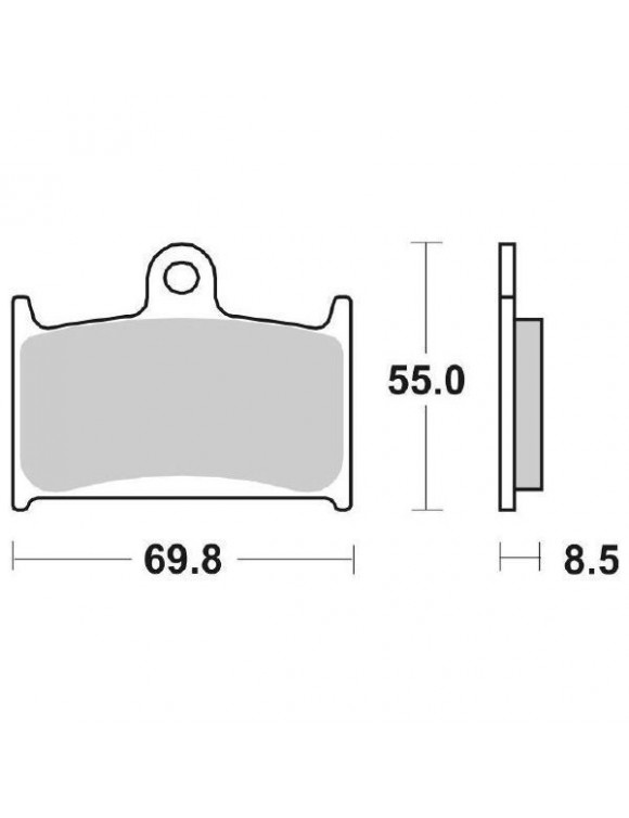 Coppia pastiglie freno anteriore moto 624hs Triumph / Suzuki / Yamaha - 2