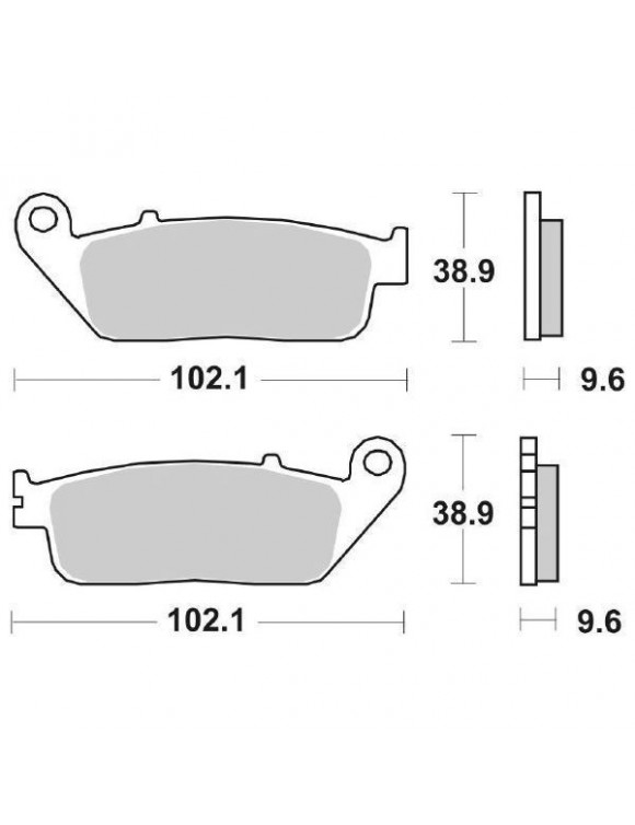 Coppia pastiglie freno anteriore moto SBS 700hs Honda cb/cbr/cbf/ctx, nc, vt - 2 Coppia pastiglie freno anteriore moto SBS 700hs Honda cb/cbr/cbf/ctx, nc, vt - 2