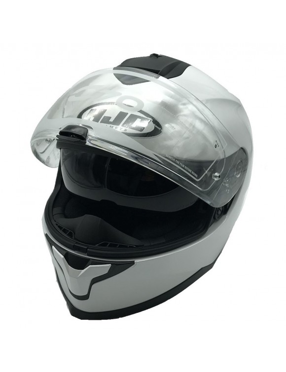 Helmet Motorcycle Integral Polycarbonate HJC C70 MonoColore White Pearl