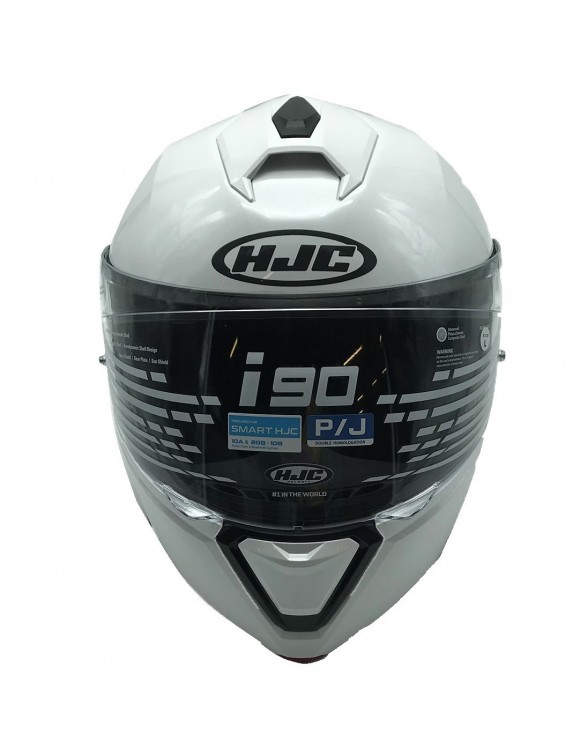 Casque moto modulaire HJC I90 Perle e couleur monocolore - 3