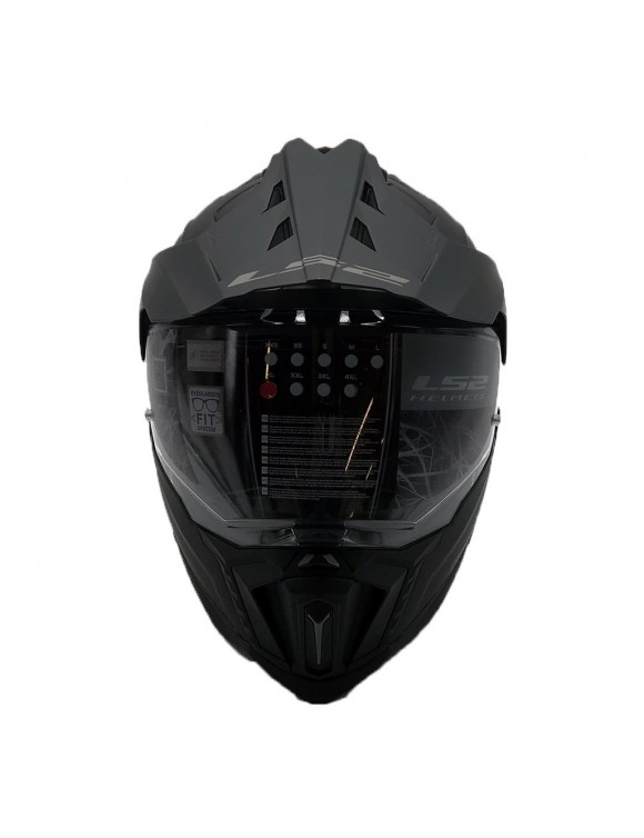 Casco moto longitud completa en HPFC LS2 MX701 Explorer Solid Black Opaco - 4
