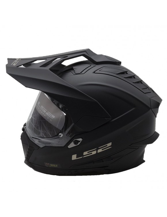 Casco moto longitud completa en HPFC LS2 MX701 Explorer Solid Black Opaco - 5