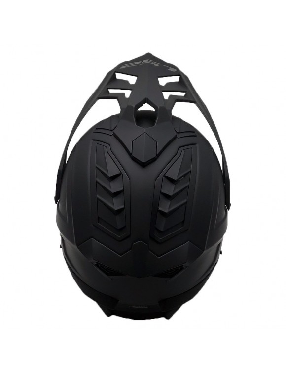 Casco moto longitud completa en HPFC LS2 MX701 Explorer Solid Black Opaco - 6
