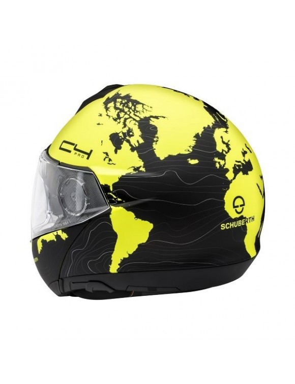 Casco moto modular Schuberth C4 Pro negro/mate amarillo magnitud amarillo - 3