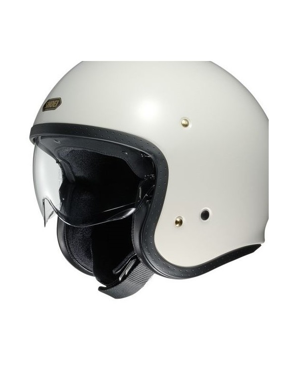Casque moto Scooter à jet dans des fibres multi-composites Shoei J-O blanc - 2
