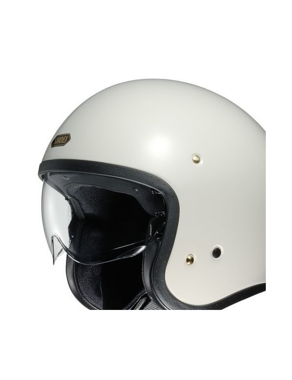 Casque moto Scooter à jet dans des fibres multi-composites Shoei J-O blanc - 3