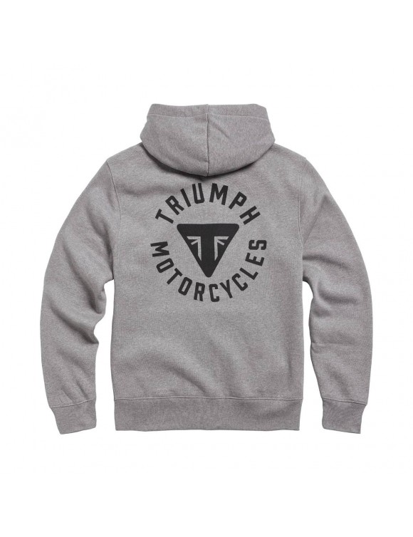Felpa full zip originale Triumph Digby  grigio chiaro msws21016 - 2