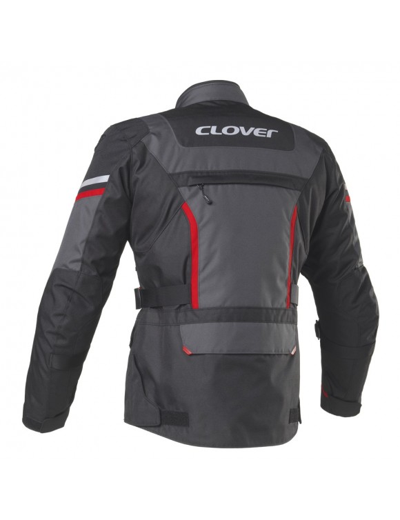 Motorradjacke Frauen 4 Jahreszeiten Klee Savana-3 WP Schwarz/Graphit - 2