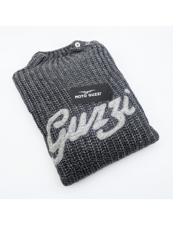 Suéter gris mixto MERINO LOOL MOTO GUZZI 606745M - 2