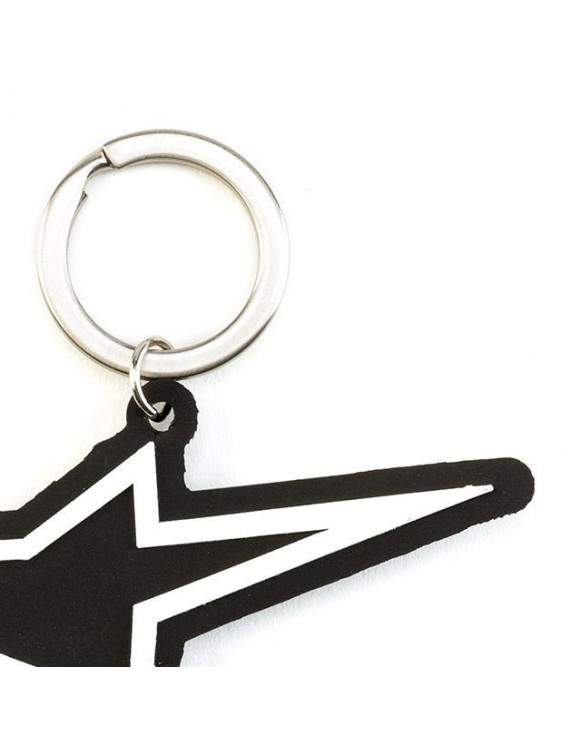 Ursprüngliche Keychain Alpinestars in Gummi 3D Gummi aglos Keyfob schwarz/weiß - 2 Ursprüngliche Keychain Alpinestars in Gummi 3D Gummi aglos Keyfob schwarz/weiß - 2