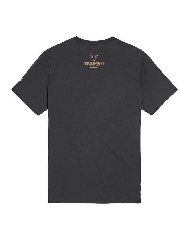 T-shirt hommes en coton manches courtes triomphe Bonneville noir mtss21600 - 2