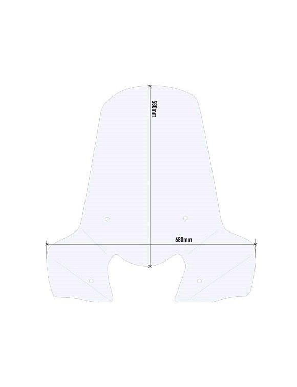 Transparente Windschutzscheibe GIVI 5616A PIAGGIO BEVERLY 300 HPE(ab 2021) - 2 Transparente Windschutzscheibe GIVI 5616A PIAGGIO BEVERLY 300 HPE(ab 2021) - 2