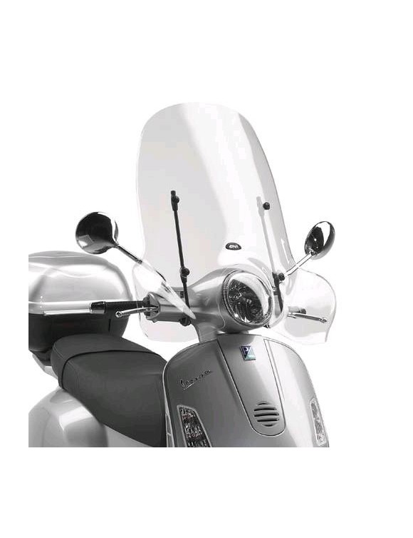 Kit completo parabrezza GIVI 104a + attacchi Vespa GTs/GTs Super 125-150-300 - 3 Kit completo parabrezza GIVI 104a + attacchi Vespa GTs/GTs Super 125-150-300 - 3
