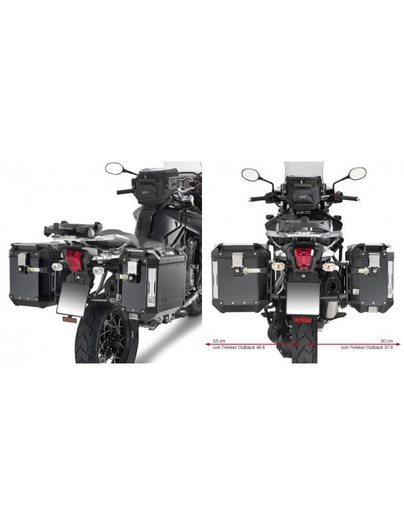 Porta maletas lateral GIVI pl6408cam para Trekker Outback Tiger monokey cam-side - 2