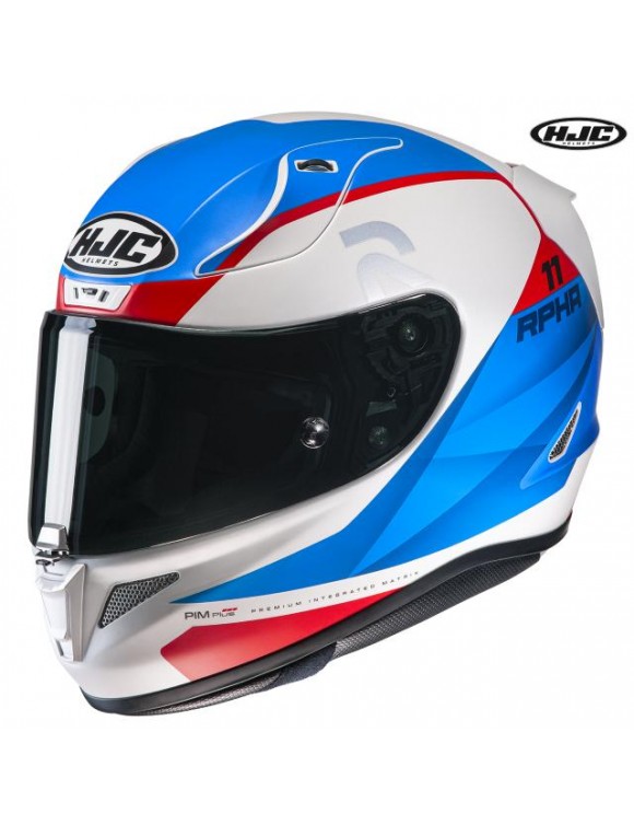 Full length motorcycle helmet HJC RPHA 11 TEXEN MC21SF White/Blue/red 136421