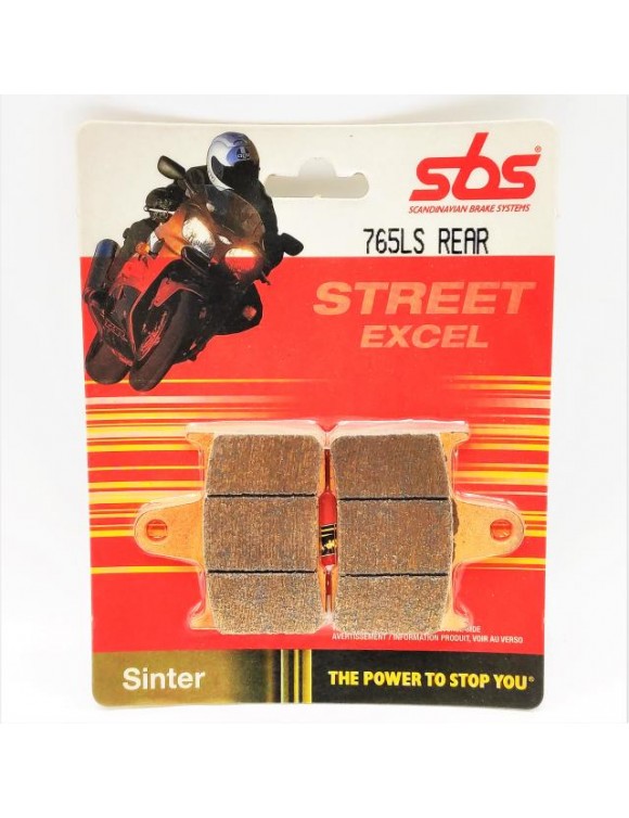 Set plaquettes frein arrière,SBS 765LS,Suzuki GSX/GSF 600-650-750-1000-1400