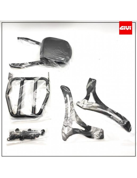 Back and Rack Kit,Negro,GIVI TS1194B,HONDA CMX 1100 Rebelde(des2021) - 2 Back and Rack Kit,Negro,GIVI TS1194B,HONDA CMX 1100 Rebelde(des2021) - 2