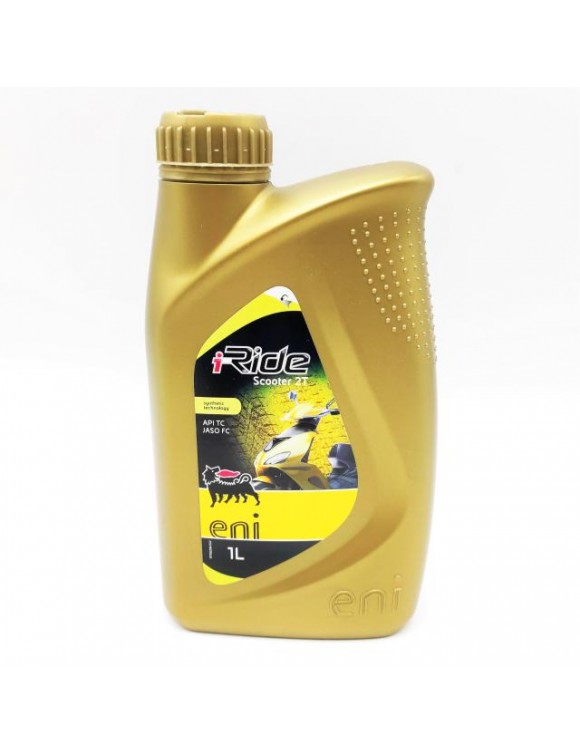 Synthetic Lubricant Eni I-ride 2T scooters,API TC/JASO FC,1 liter