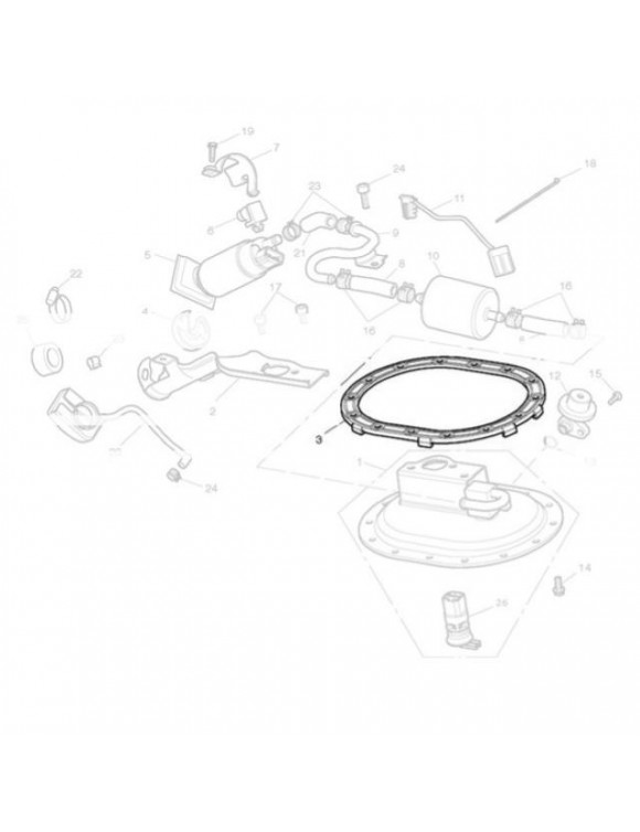 Gasket la bomba gasolina,T2401151,Triumph Bonneville/Thruxton900/Scrambler(Air - 3 Gasket la bomba gasolina,T2401151,Triumph Bonneville/Thruxton900/Scrambler(Air - 3