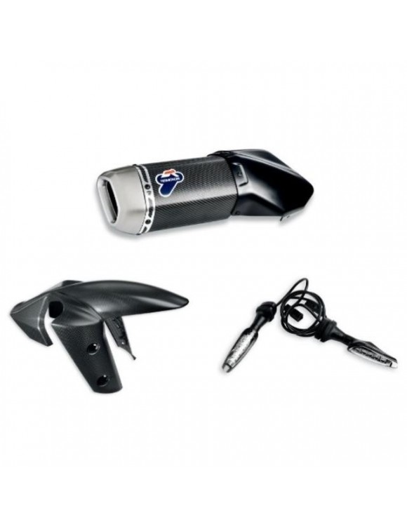Kit silencieux avec garde-boue carbone,indicateurs à LED, MTS 1260 | 97980871AA - 1
