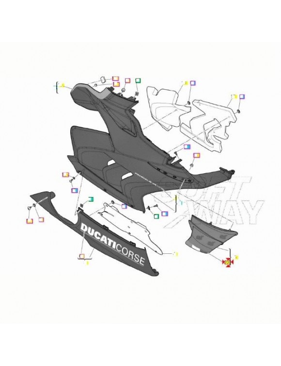 Decal Hull Ala Derecha4381E571A,Ducati Panigale V4(des2021) - 2