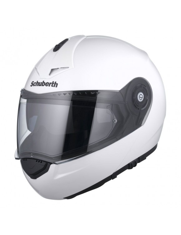 Modularer Motorradhelm Schuberth C3 Pro Monocolor weiß glänzend