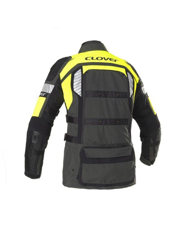 Chaqueta moto invierno Crossover-4 WP Airbag Gray/Amarillo Fluo - 2