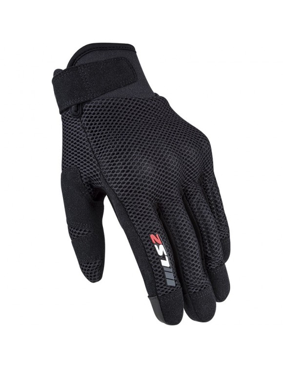 Motorcycle gloves from summer men in perforated fabric LS2 Ray Black