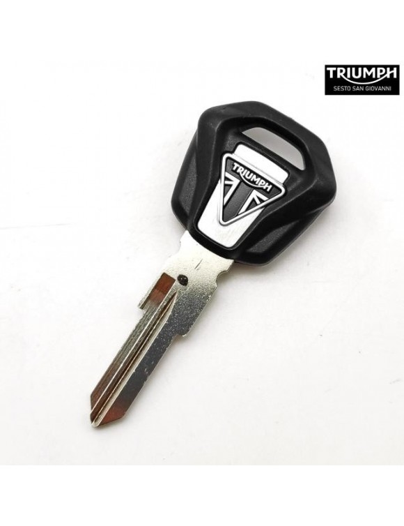 Chiave grezza/vergine con immobilizer, nera, ricambio originale Triumph t2504578 - 2