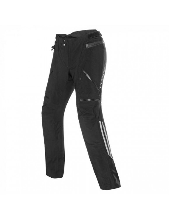 Pantalones de moto de invierno para hombre Clover Laminator-2 WP negro 1396-N/N