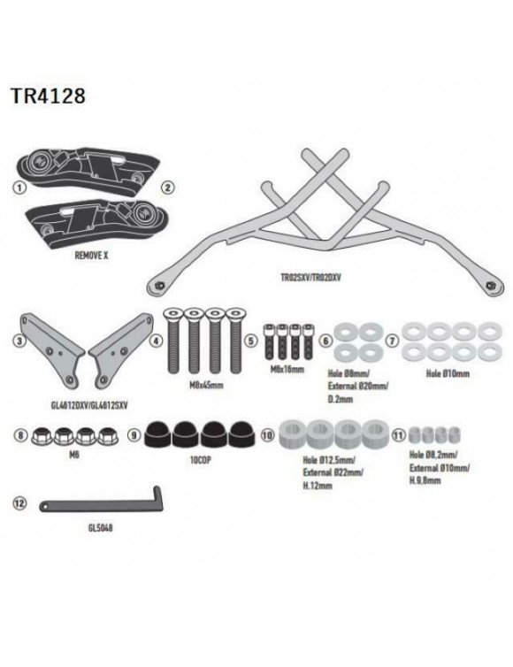 Schnellrelease-Frames-Kit,Givi TR4128 weiche Seitentaschen,Kawasaki Z650