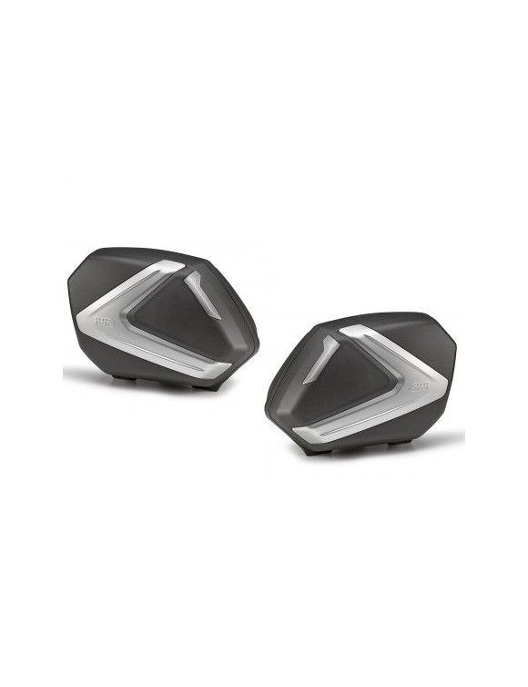 Coppia valigie laterali moto 37l GIVI Monokey side v37nt argento catadiottri fum - 1