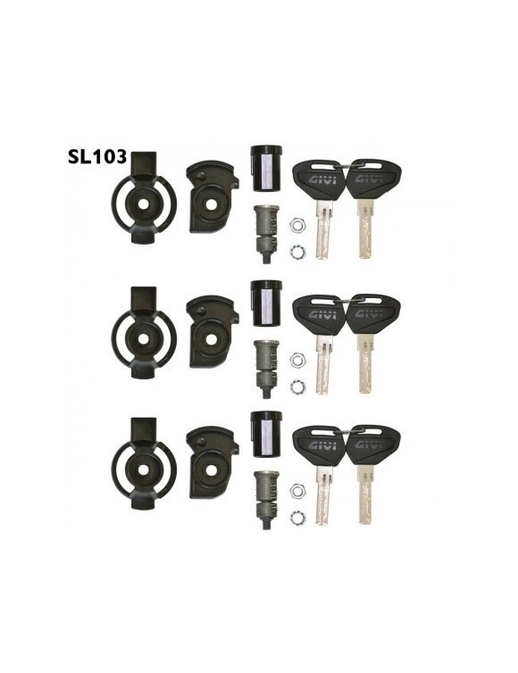 Kit Unification Key Security Lock Givi SL103 3 bags-bike bags