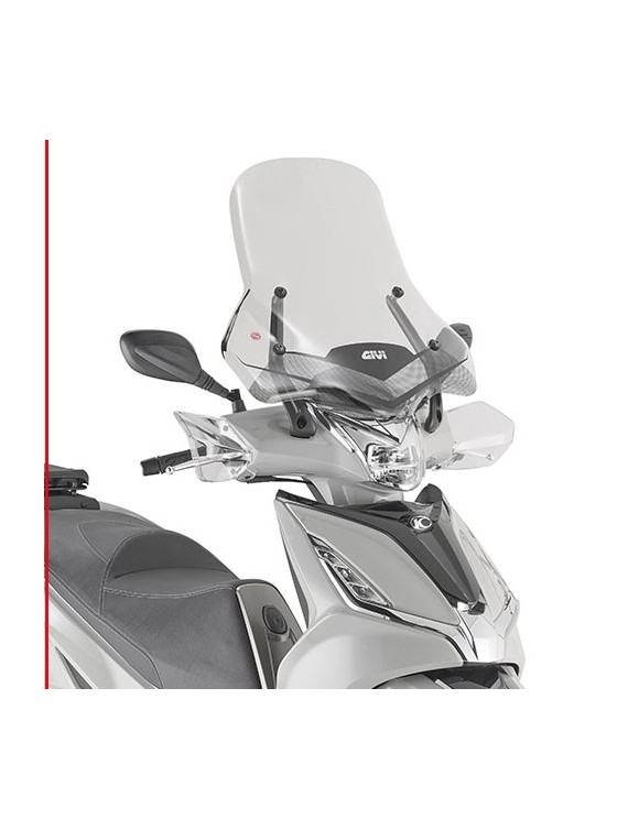 Parabrezza trasparente alto, GIVI 6114dt per Kymco Agility 300 r16 (dal 2019) - 1 Parabrezza trasparente alto, GIVI 6114dt per Kymco Agility 300 r16 (dal 2019) - 1