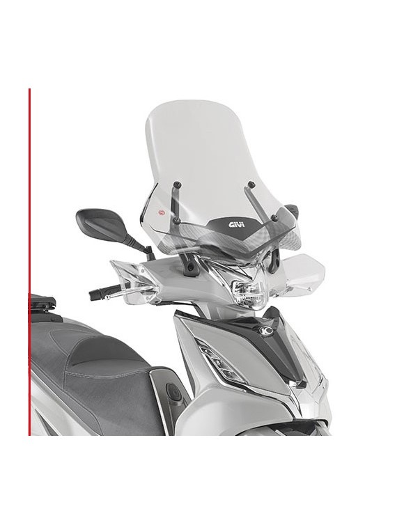 High transparent windshield,GIVI 6114DT KYMCO Agility 300 R16(from 2019)