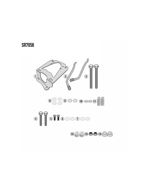 GIVI sr7056 Monokey/Monolock Gepäckträger-Kit für SYM joyMax z 300/cruisym 300 - 1