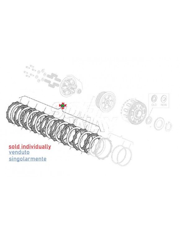 Disque d'embrayage duite 873724,Aprilia Dorsoduro/Shiver 750 - 3