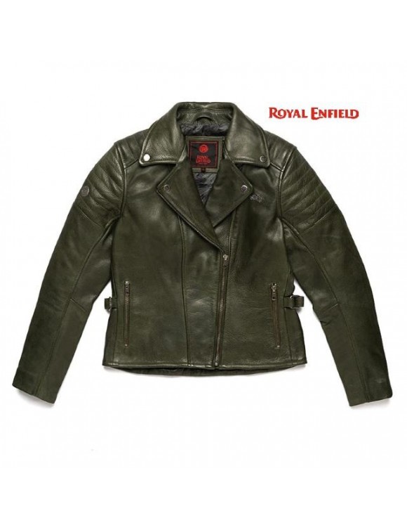 Royal Enfield Wild One Olive leather motorcycle jacket
