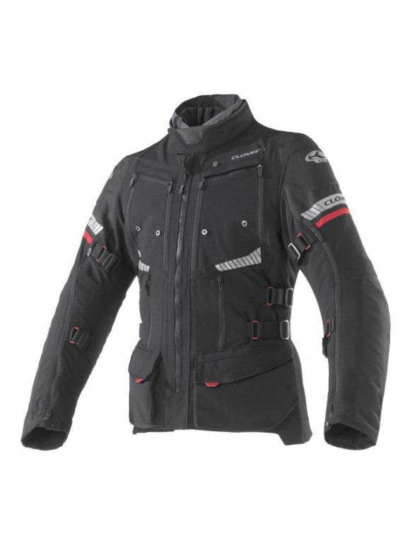 Vier Jahreszeiten Herren Motorradjacke Clover GTS-4 Airbag Schwarz 1704-N/N - 1