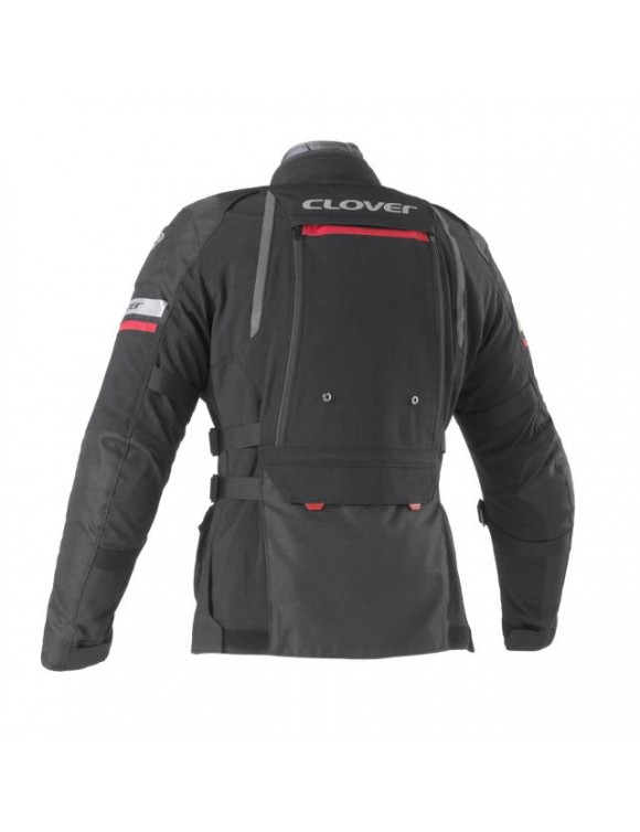 Vier Jahreszeiten Herren Motorradjacke Clover GTS-4 Airbag Schwarz 1704-N/N - 2