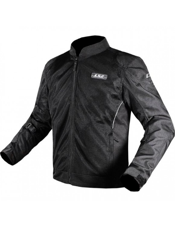 Summer Men's Motorcycle Jacket in Black LS2 AIRY AIRY Fabric