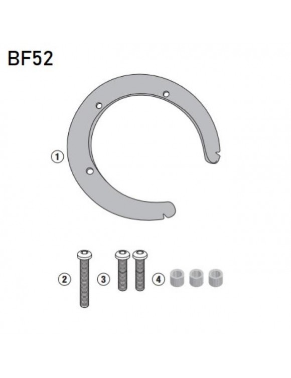 Kit brida Givi BF52 bolsas tanque Tanklock/Ed,Kawasaki Z750(2003-2006) - 1