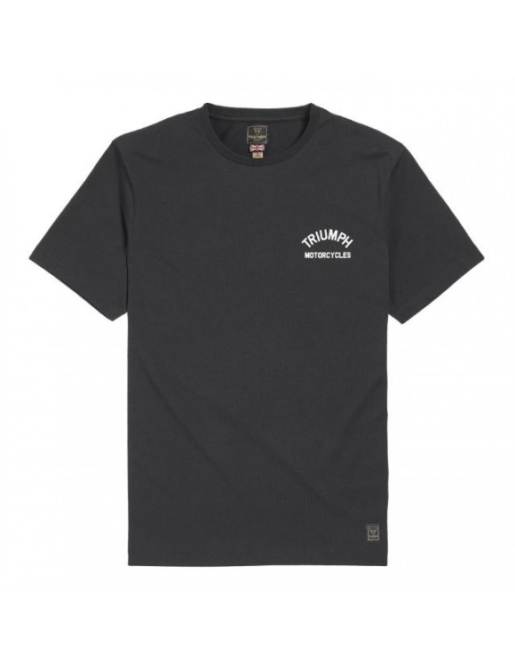T-shirt da uomo in cotone originale Triumph castle black mtss22030