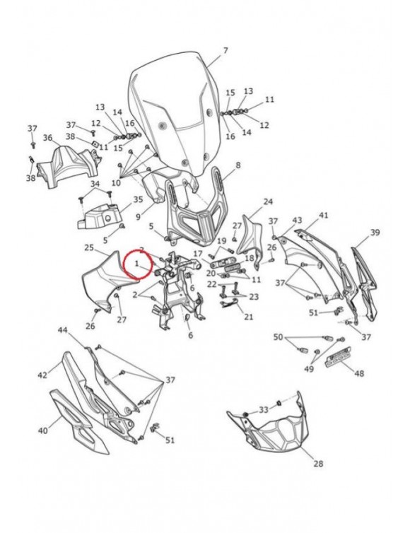 Cadre arrière avant d'origine t2307328, Triumph Tiger 800 xrx / xcx/ xrt/ xca - 3 Cadre arrière avant d'origine t2307328, Triumph Tiger 800 xrx / xcx/ xrt/ xca - 3