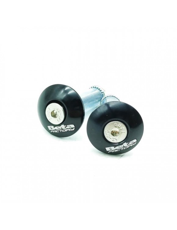Paire d'embouts de guidon noirs, d'origine pour Beta trial evo 125-200-250-300 - 1 Paire d'embouts de guidon noirs, d'origine pour Beta trial evo 125-200-250-300 - 1