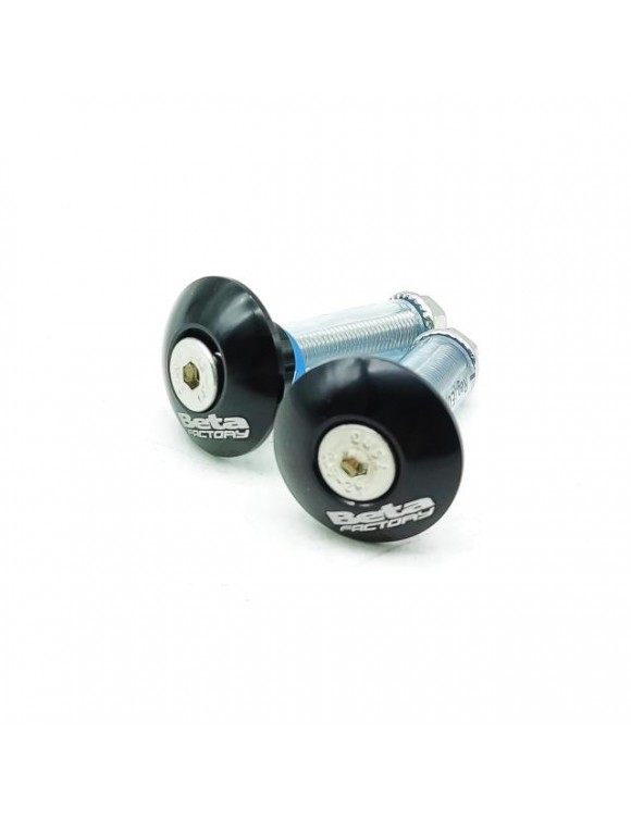 Pair of handlebar ends, black, original for Beta trial evo 125-200-250-300 - 2