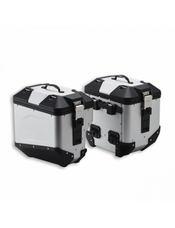 Coppia valigie in alluminio,originali 96781731AA,Ducati Multistrada V4, Desert x - 1
