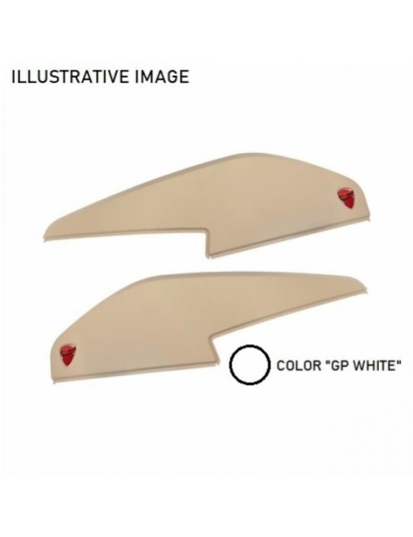 Kit couvertures latérales 96781521AA,White,Ducati Multistrada - 1 Kit couvertures latérales 96781521AA,White,Ducati Multistrada - 1